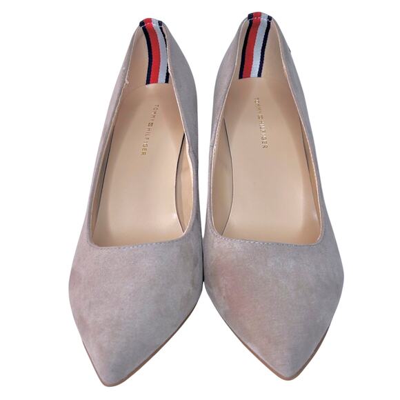 Chunky Heel Suede 7.5 Office Siren 90s Inspired Tommy Hilfiger Women - Picture 6 of 8
